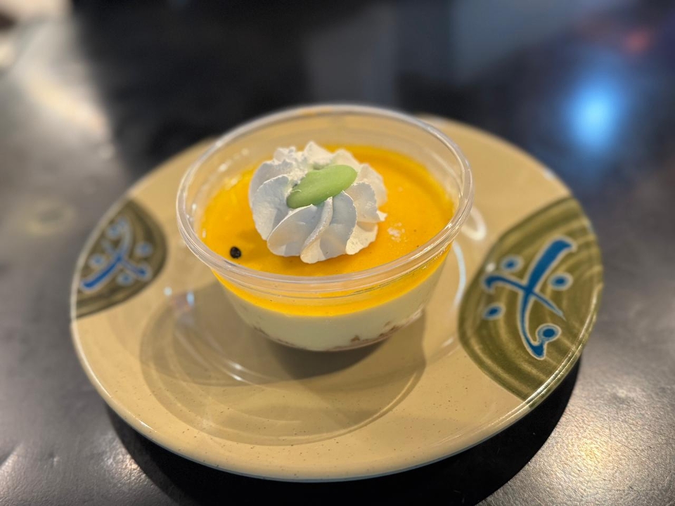 Passion Fruit Cheesecake.