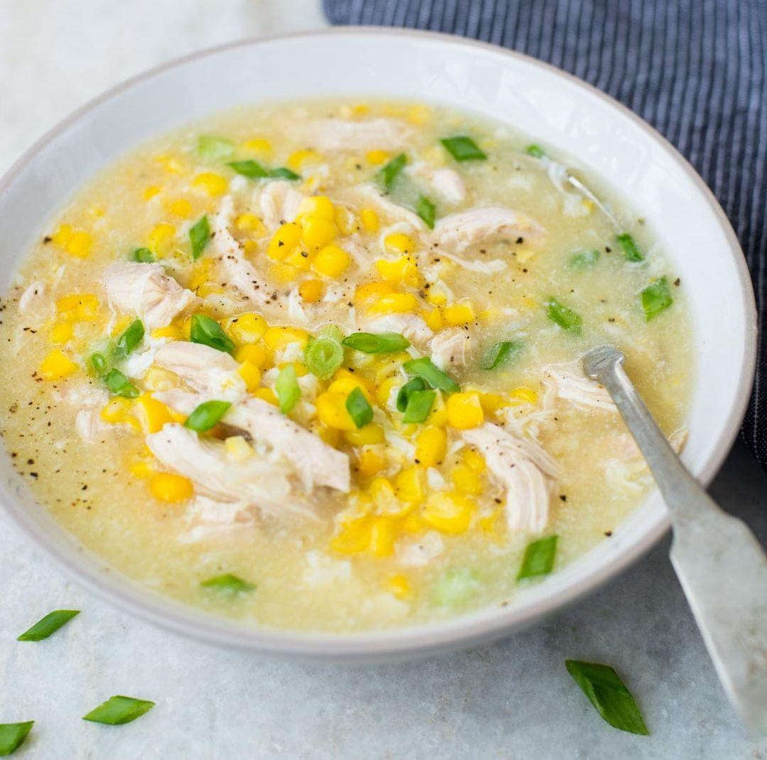 Sweet Corn Veg Soup.