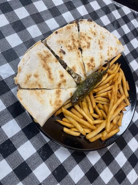 The Steak Quesadilla.