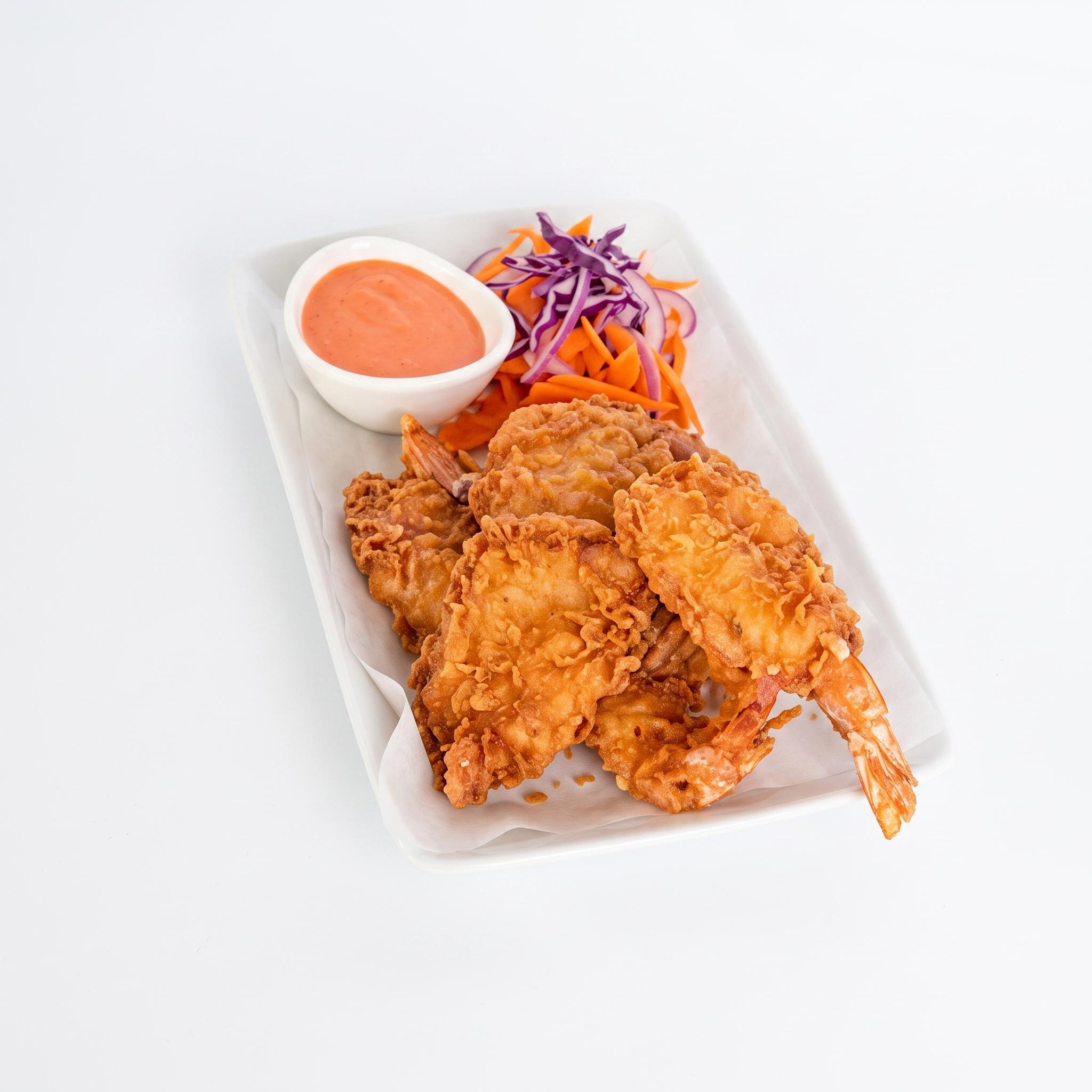 Coconut shrimp.