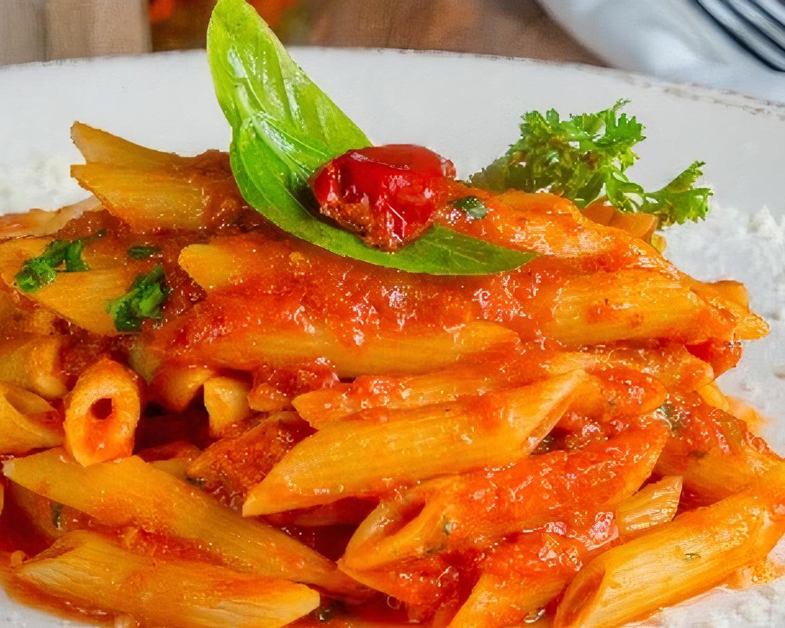 Vegan Penne Arrabbiata.