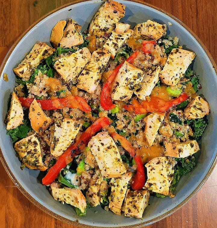 Kale Quinoa Bowl.