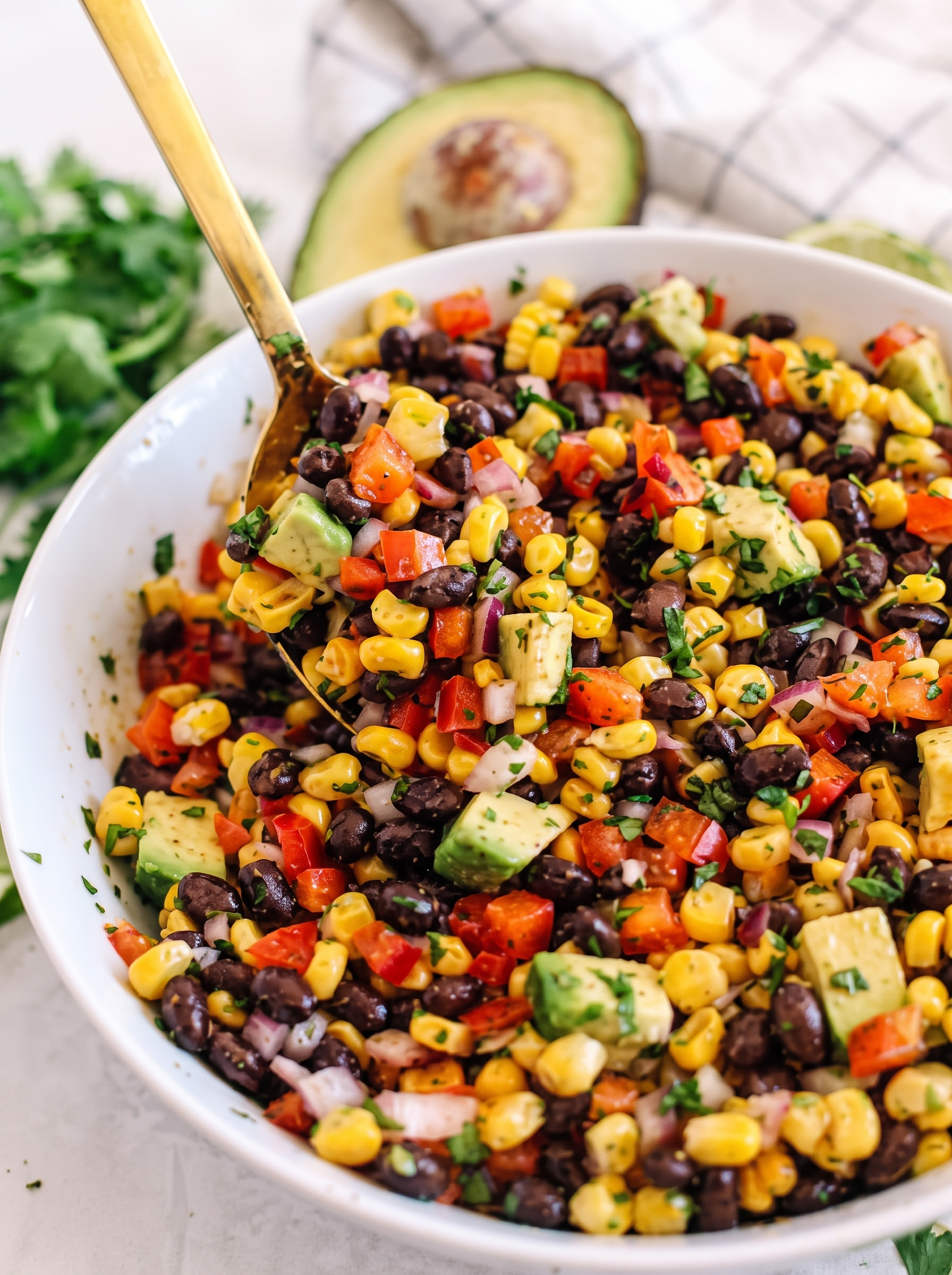 Corn & Black Bean Salad Tray.