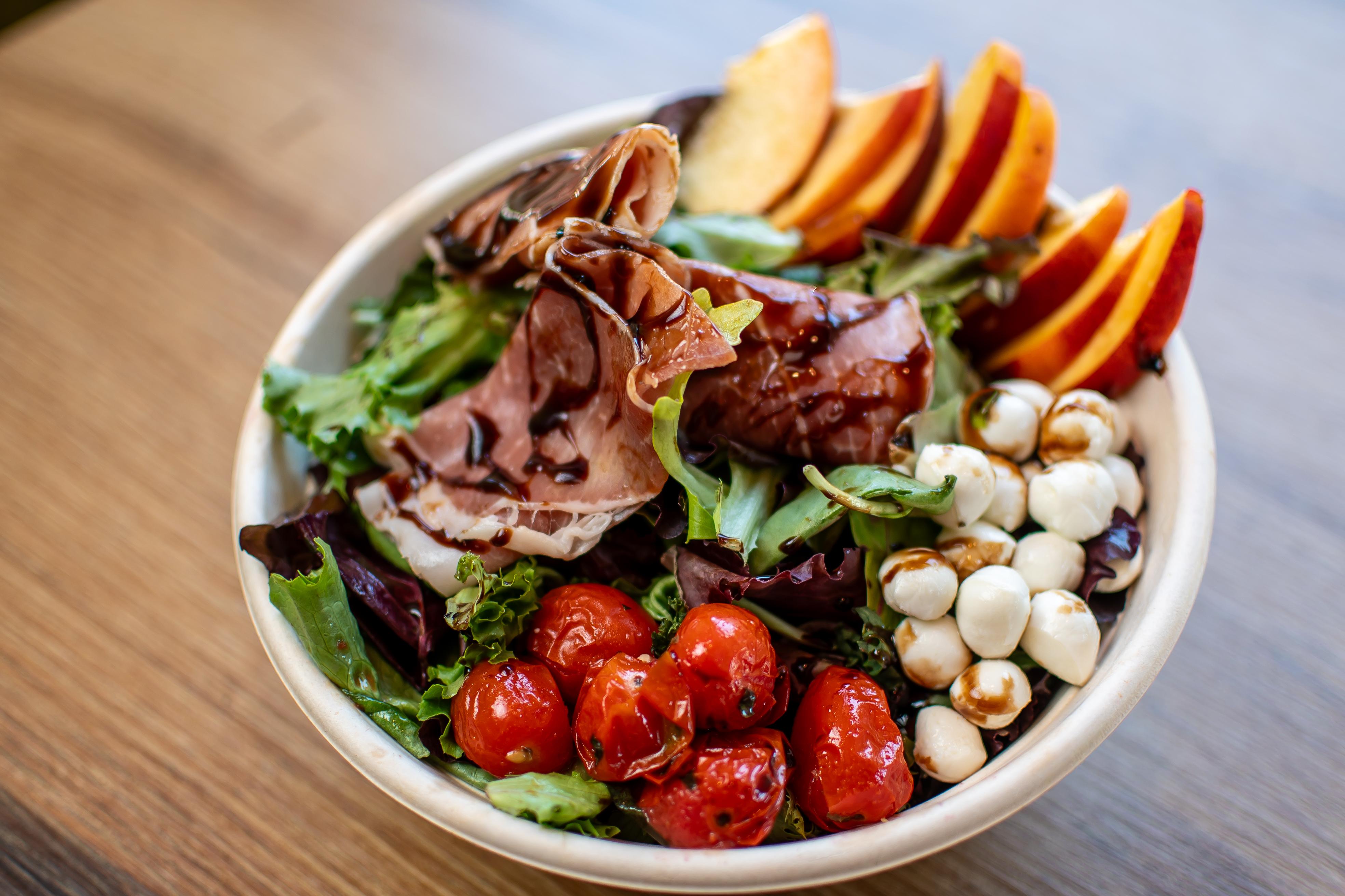 Peach Caprese.