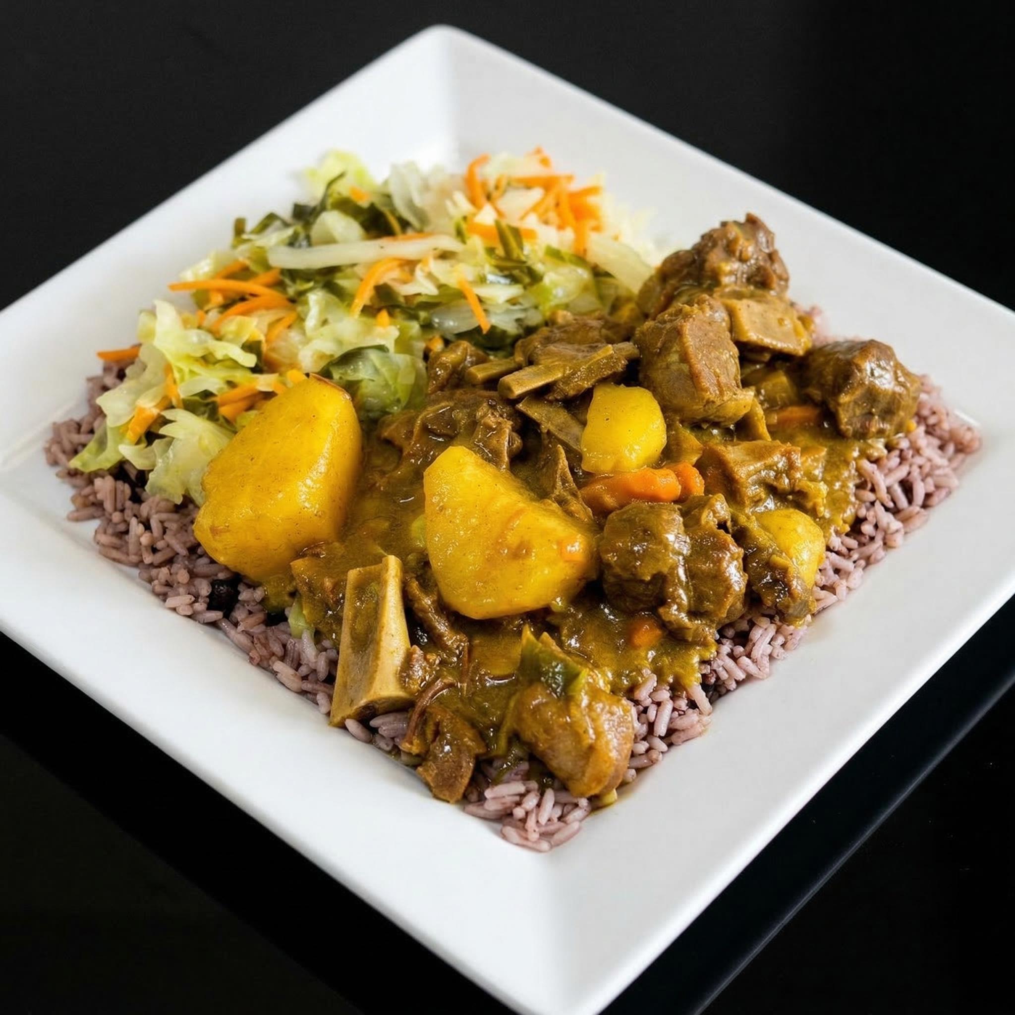 Large Curry Goat.