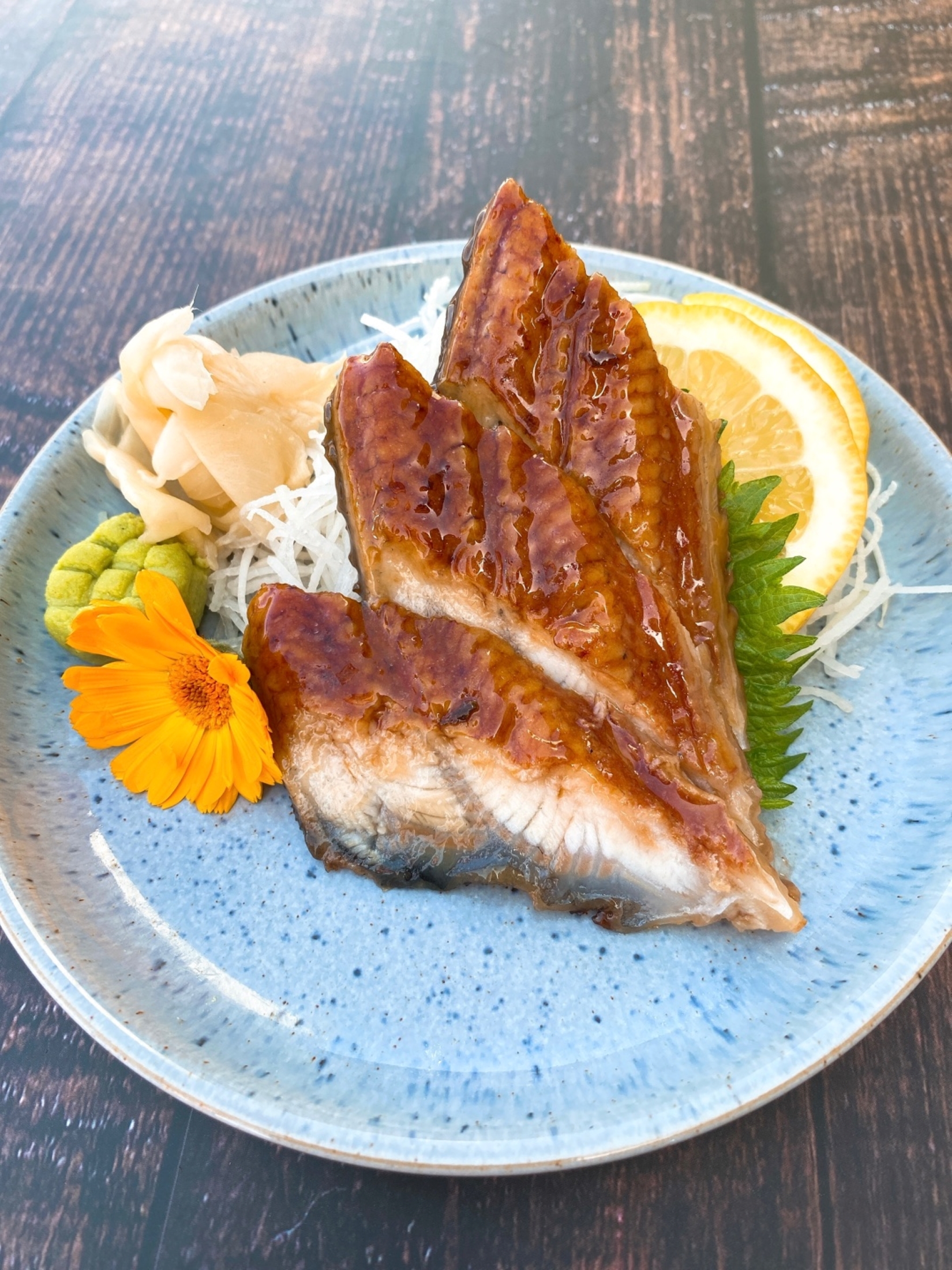 Freshwater Eel Sashimi.