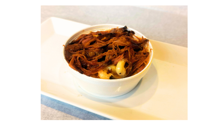 Mac & Cheese w/Pork.