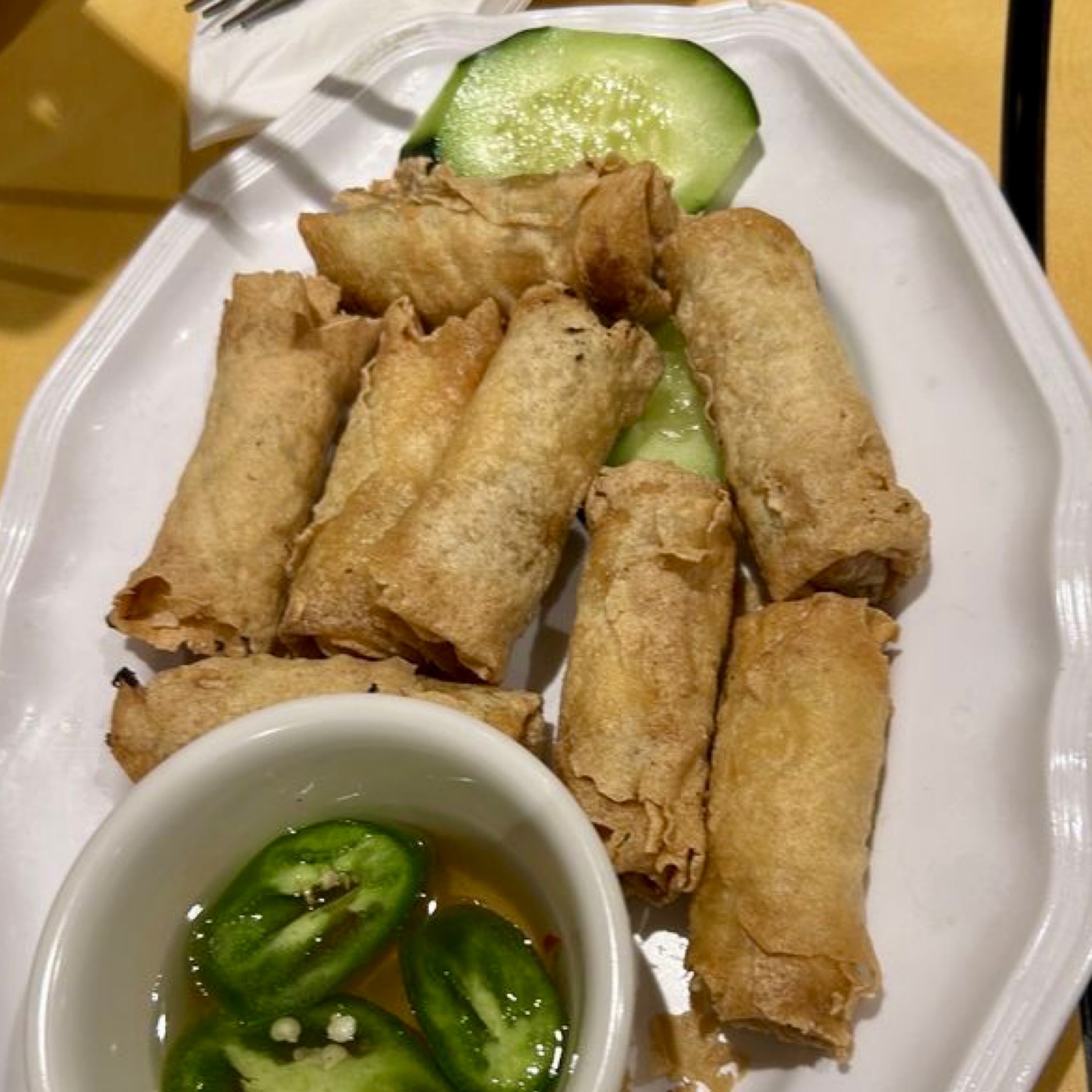 70. Deep fried veggie rolls - chả giò chay.