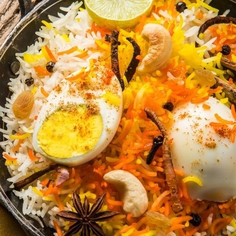 Egg Biryani.