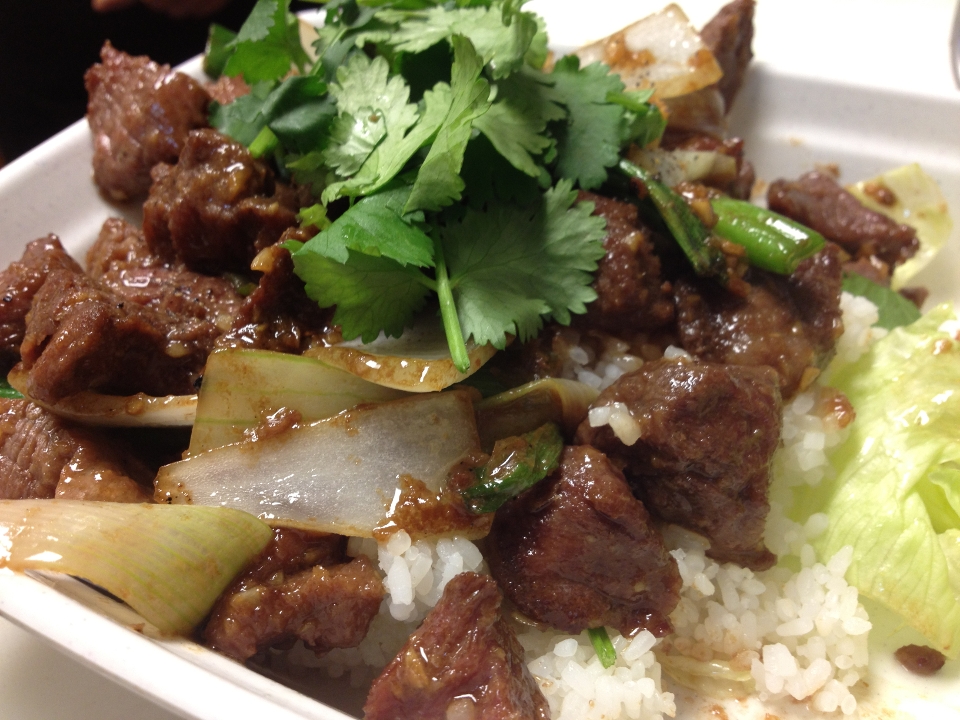 240 Pan Fried Cubed Beef.