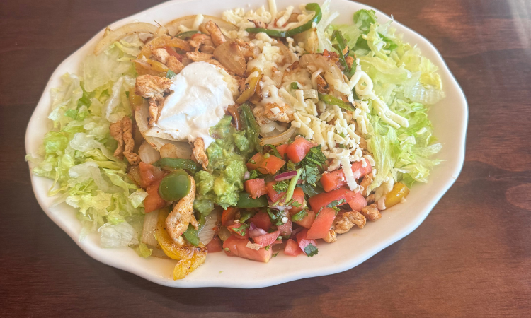 Fajita salad.