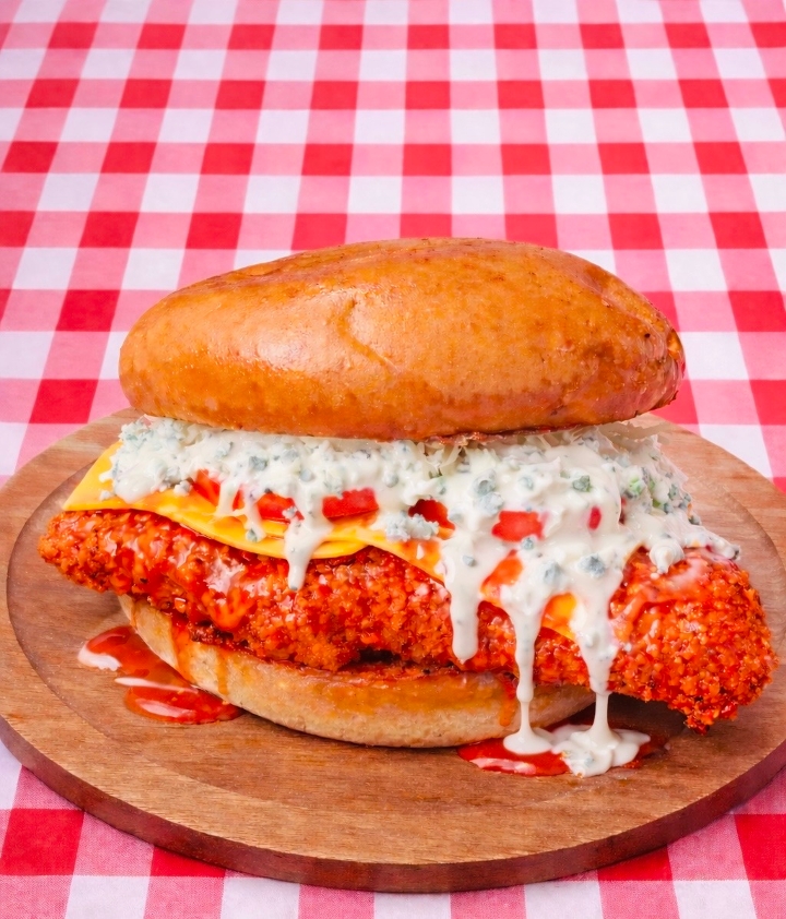 Buffalo Burger Crispy Chicken.