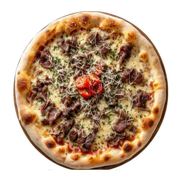 Philly Cheesesteak Pizza.