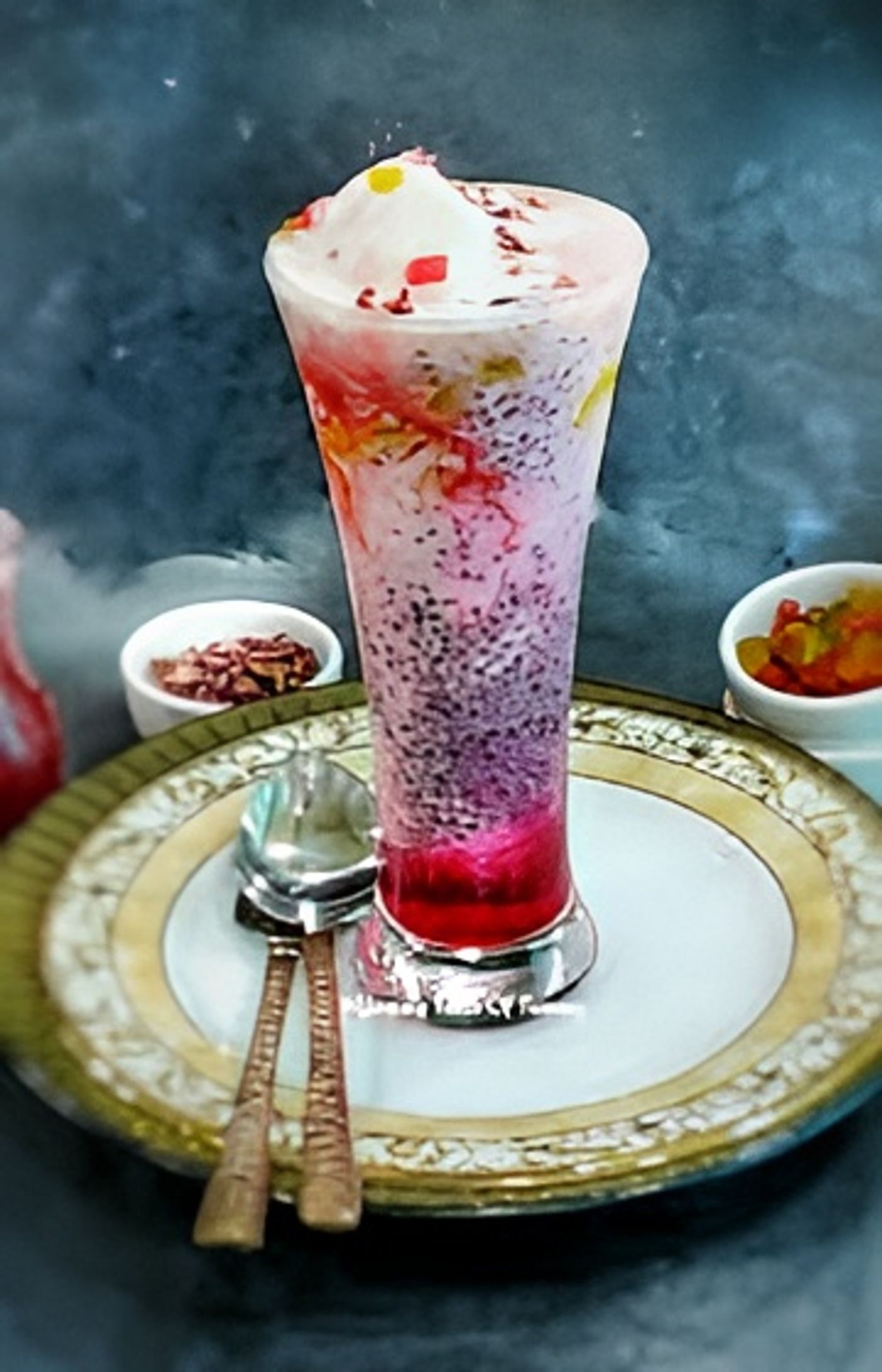 Falooda serve with Ice cream.