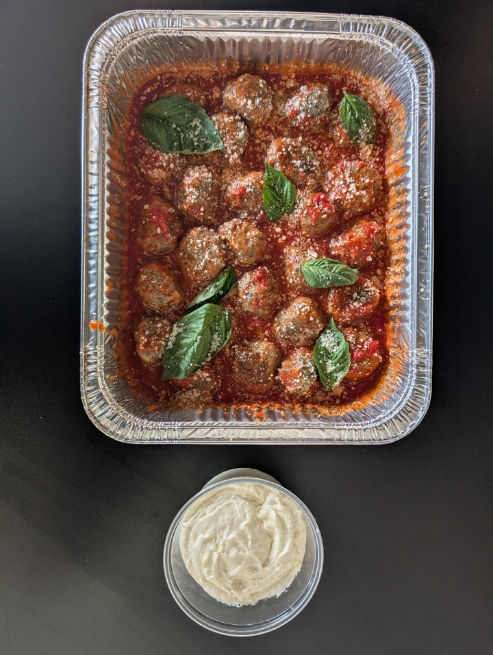 Tray of Meatballs.
