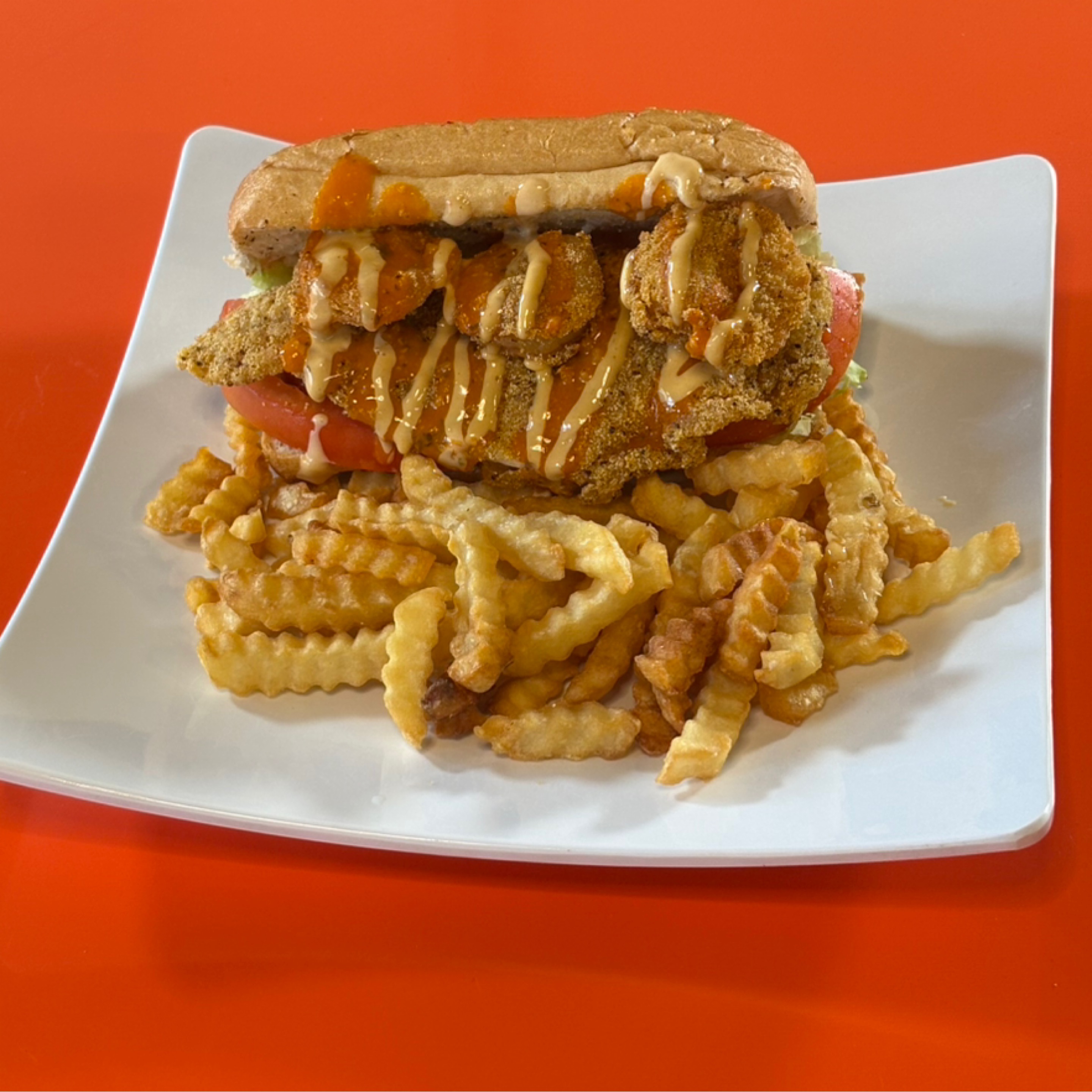 Catfish & shrimp po’boy.