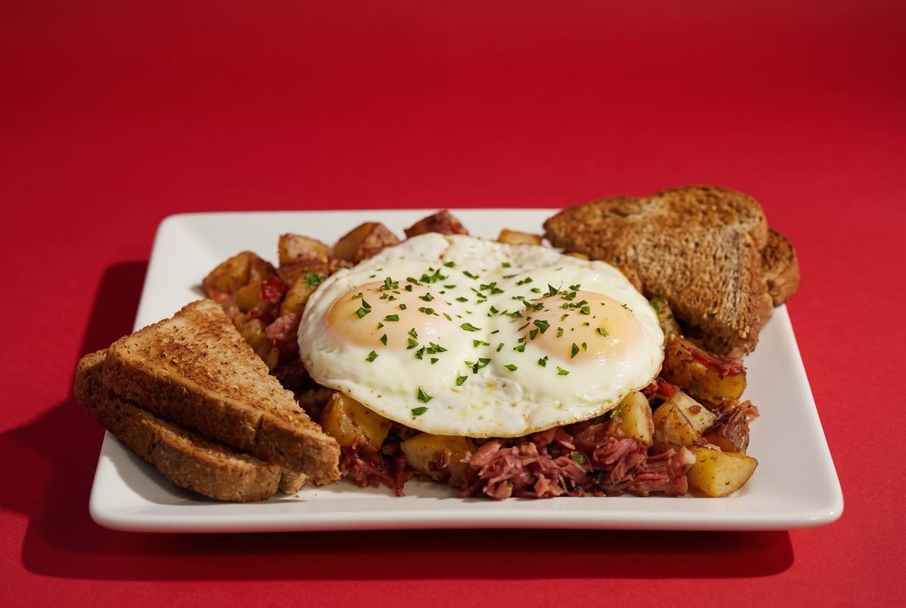 In-House Made Corned Beef Hash.