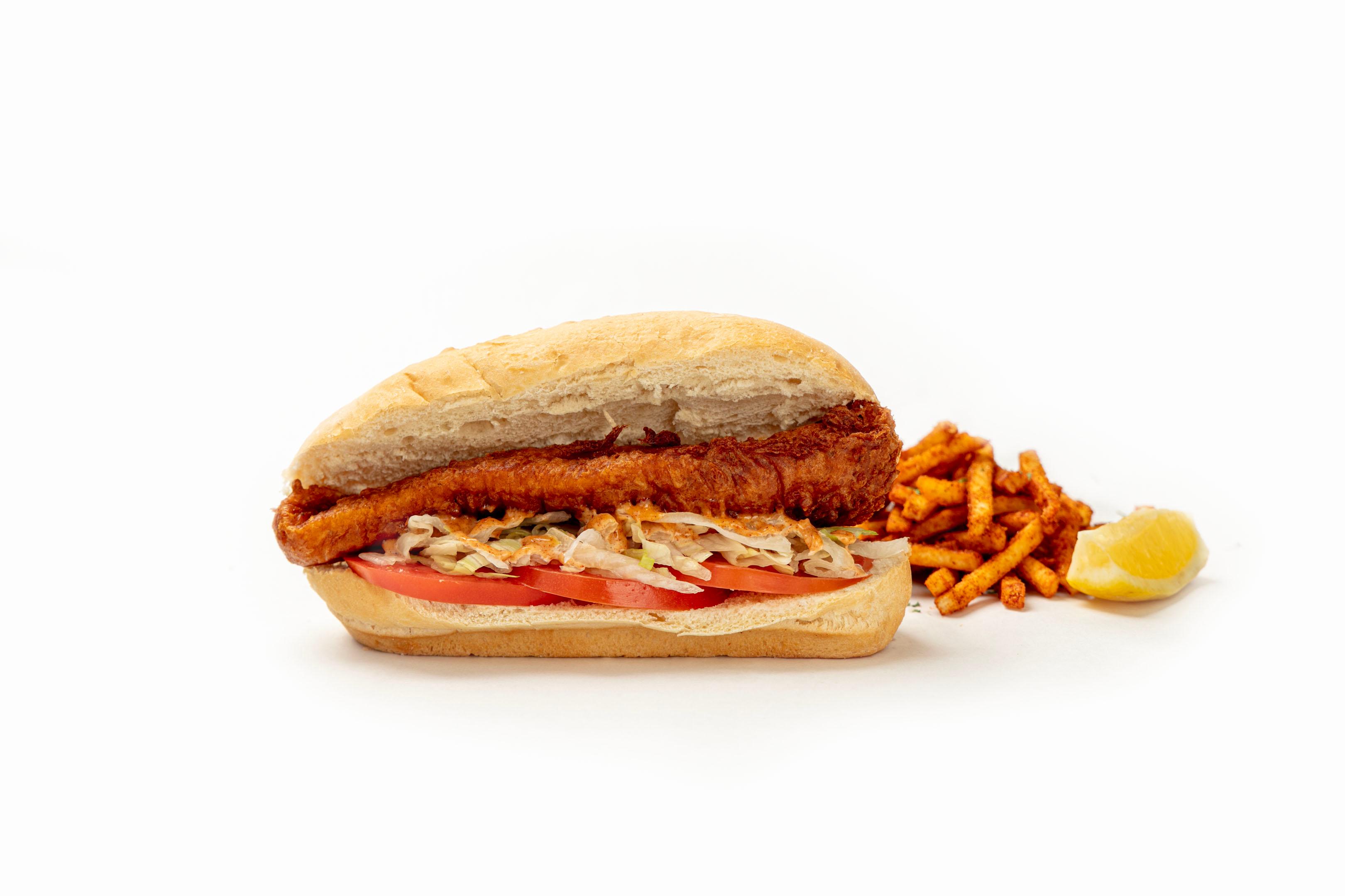 FRIED FISH PO' BOY.