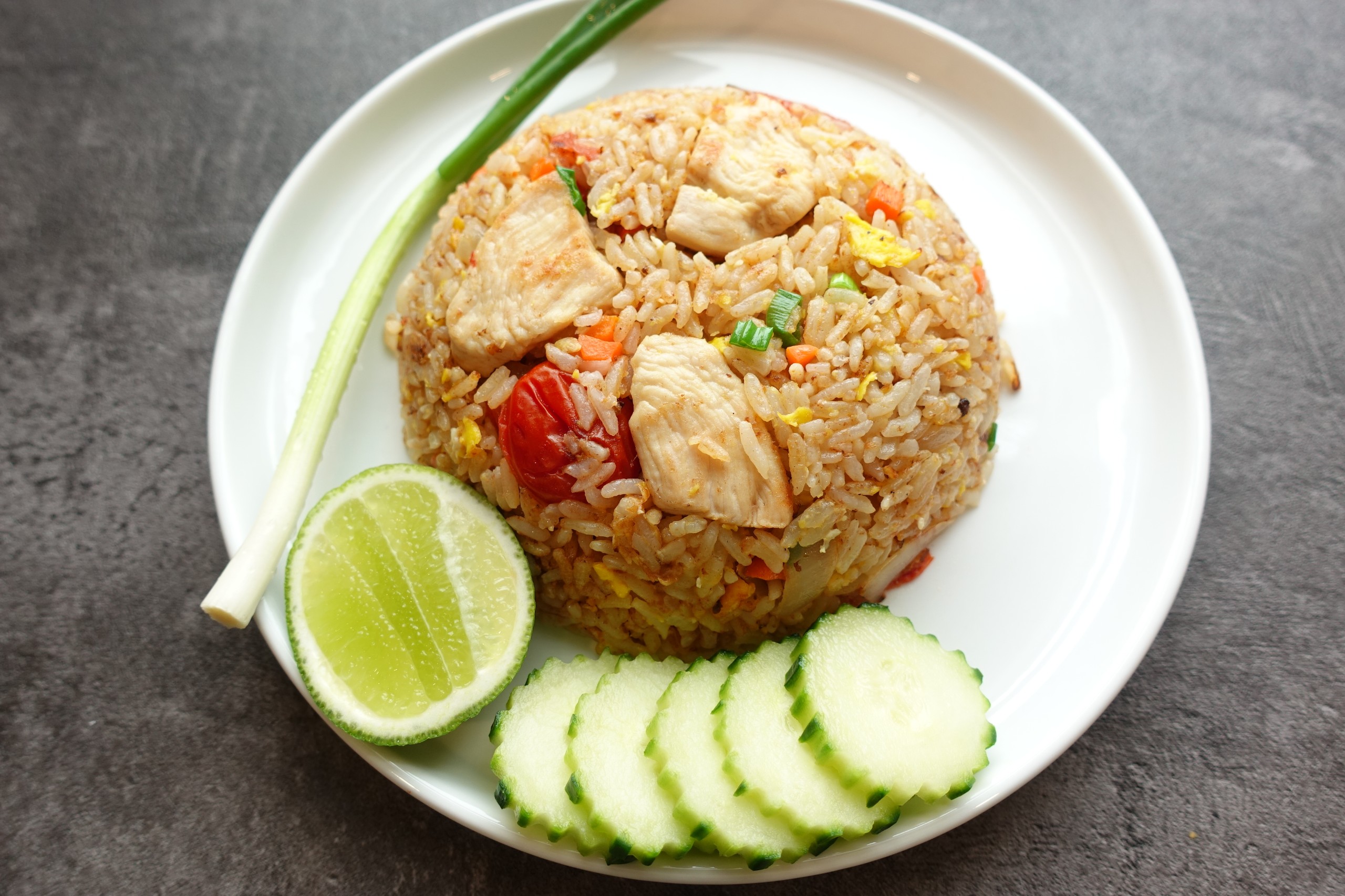 Thai Fried Rice (ข้าวผัด) (🌿GF).