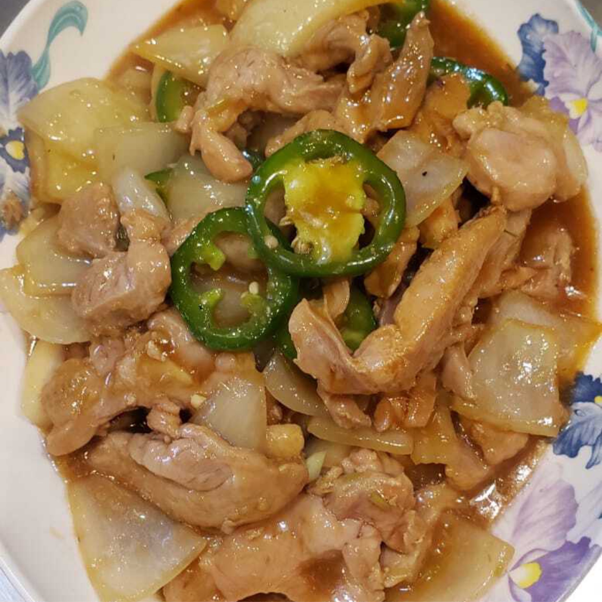 30. Chicken with VN lemon grass - gà sả.