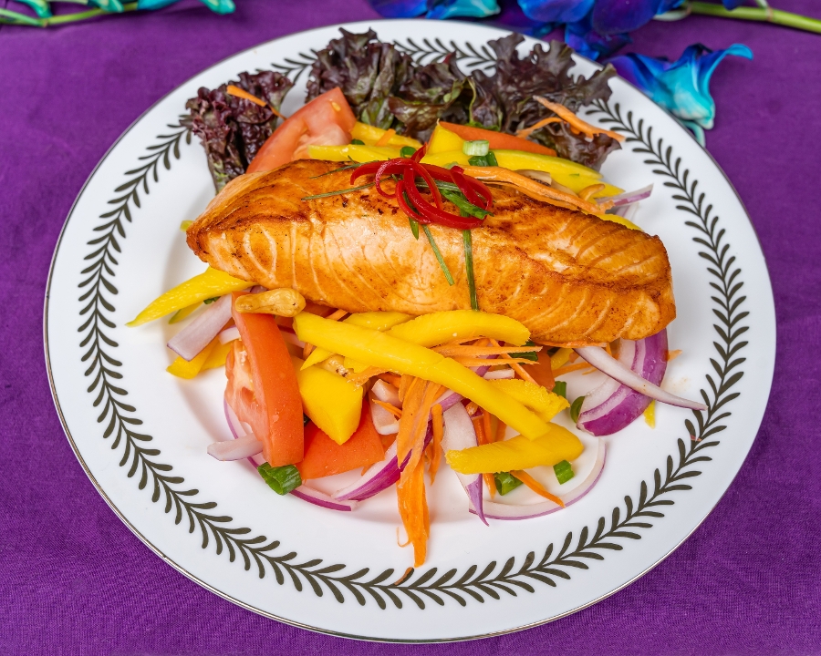 Salmon Mango Salad.