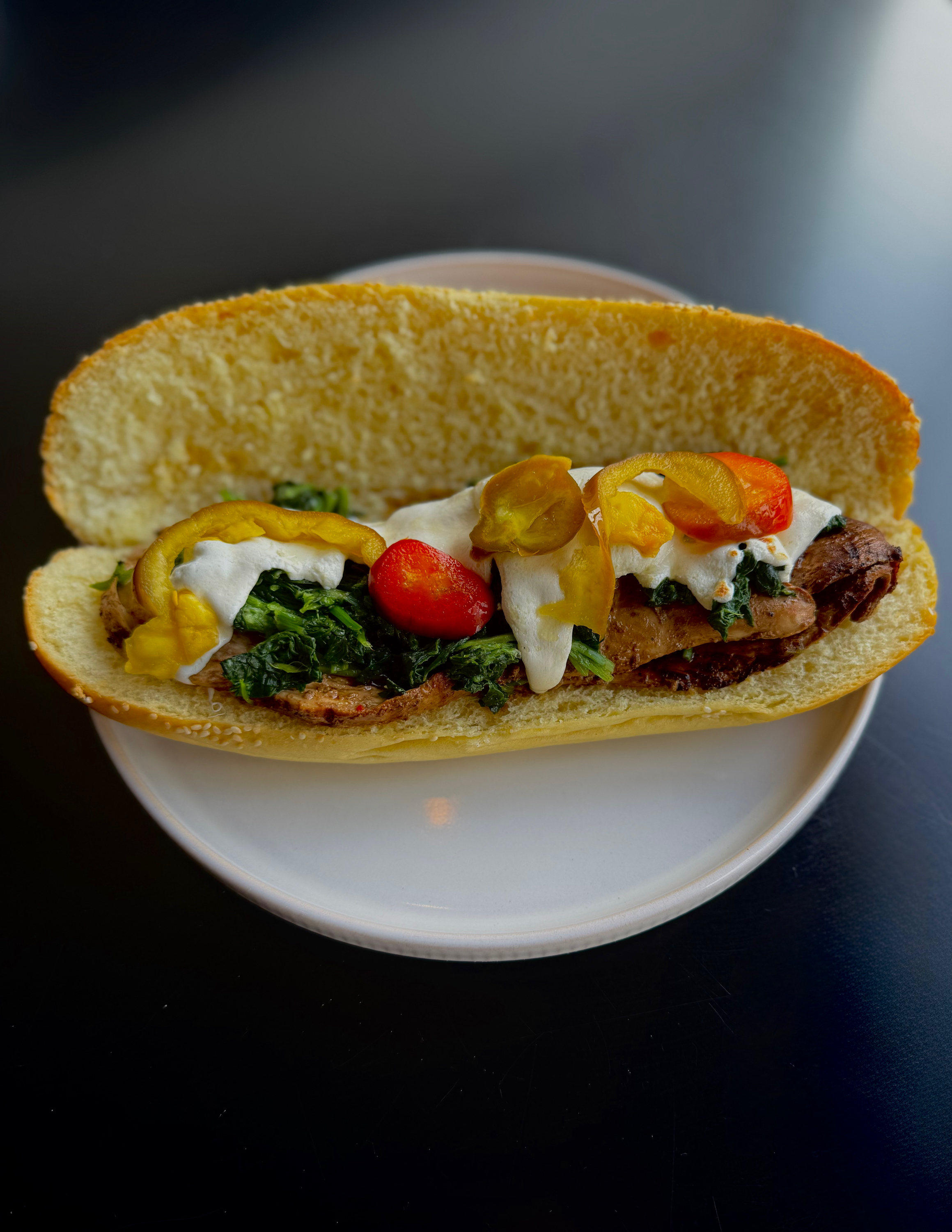 Chicken & Broccoli Rabe Hero.