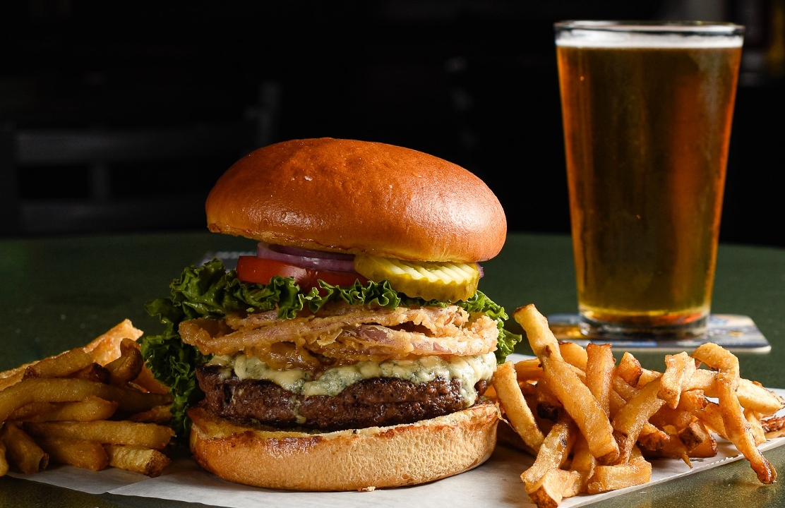 Black & Bleu Burger.