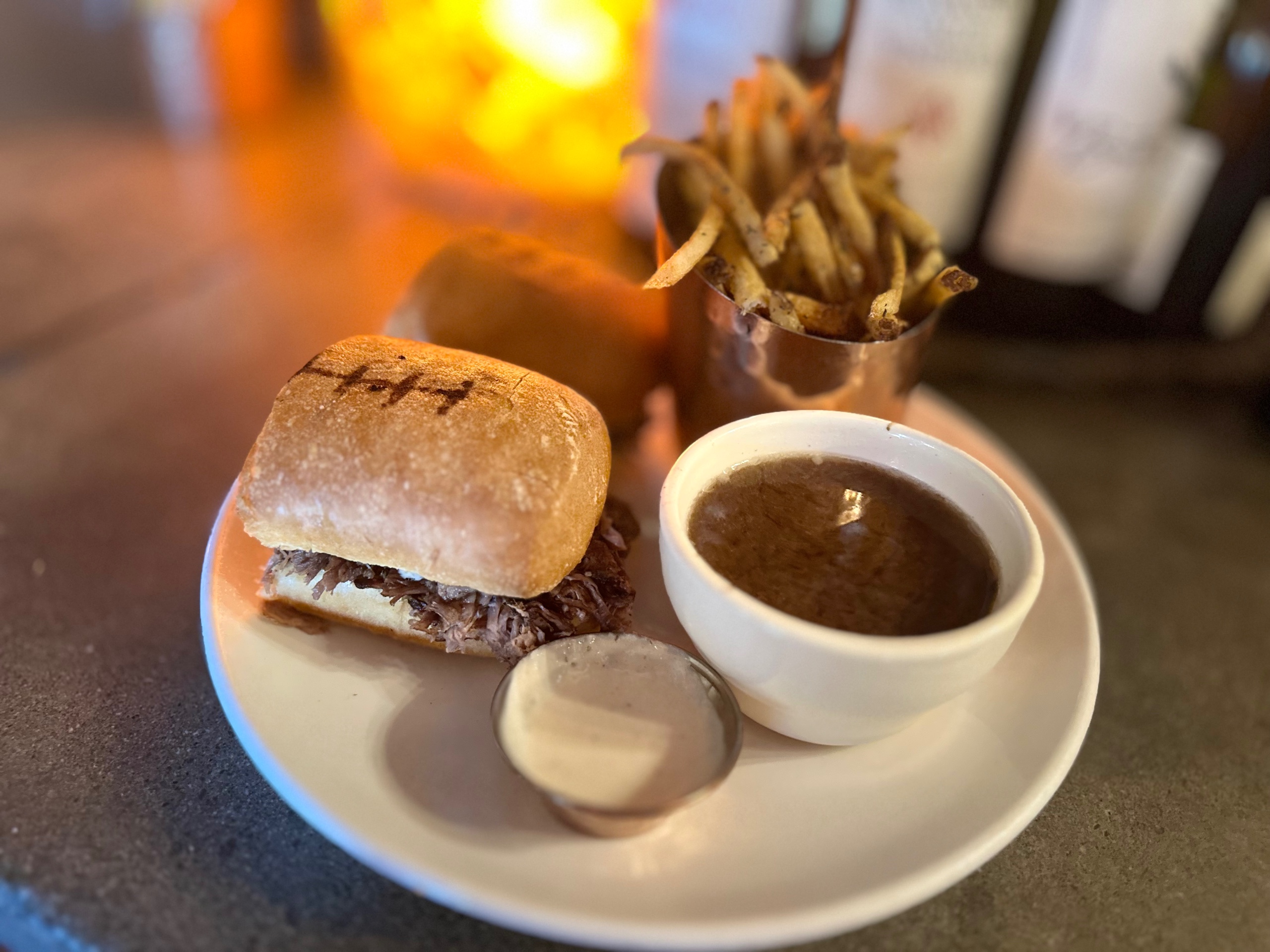 Pot Roast French Dip.