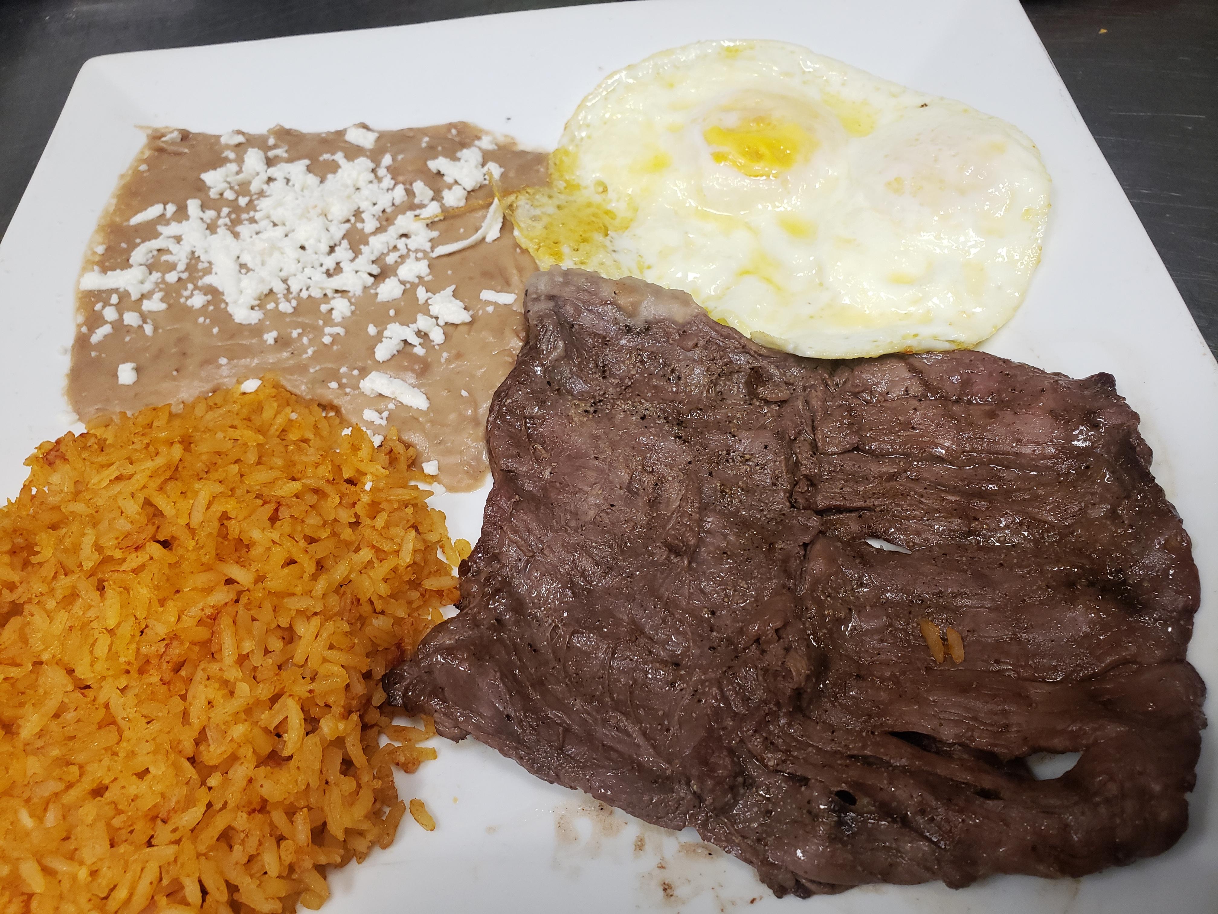 Carne Asada and Eggs.