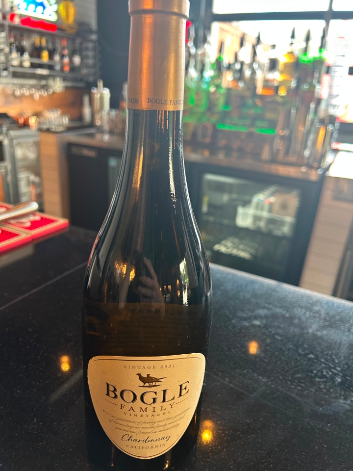 Bottle Bogle Family Chardanay.