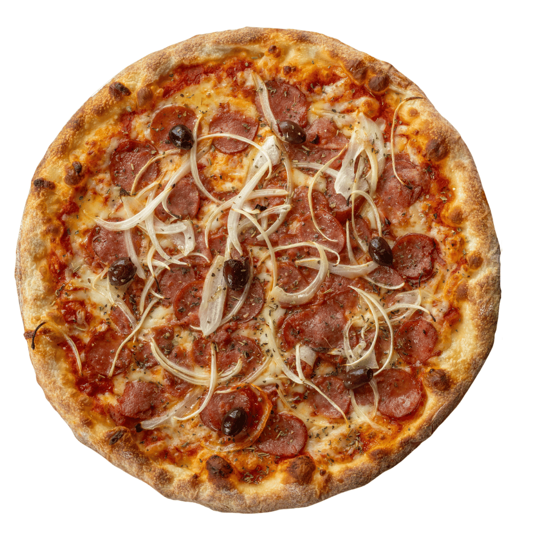 18" Calabresa Pizza.