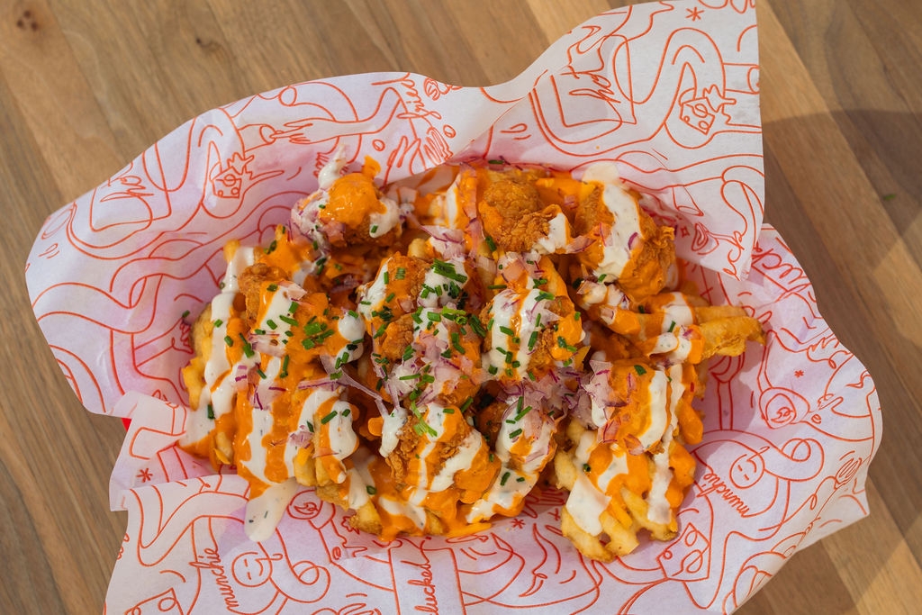 Buffalo Loaded Fries.