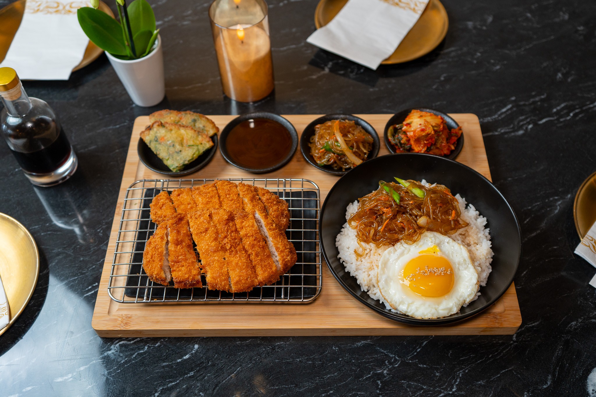 Premium Pork Cutlet Platter.