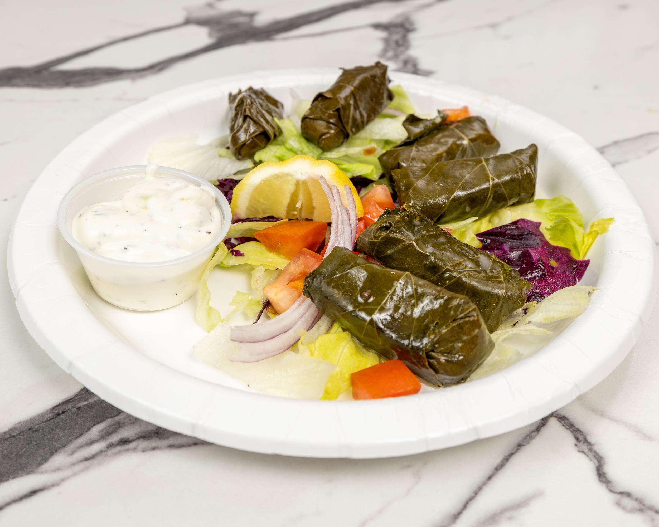 Stuffed Grape Leaves.