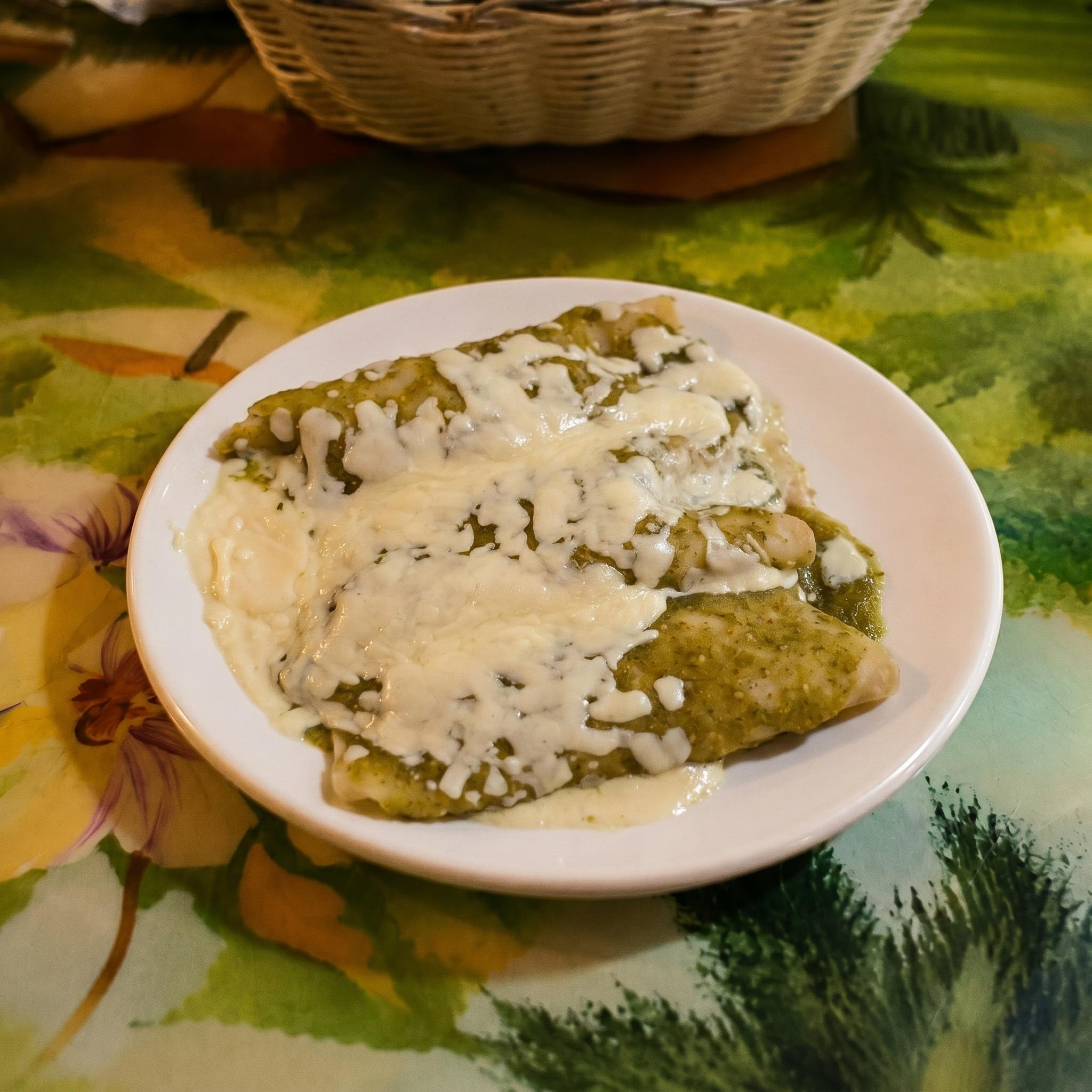 46. Green Enchiladas.