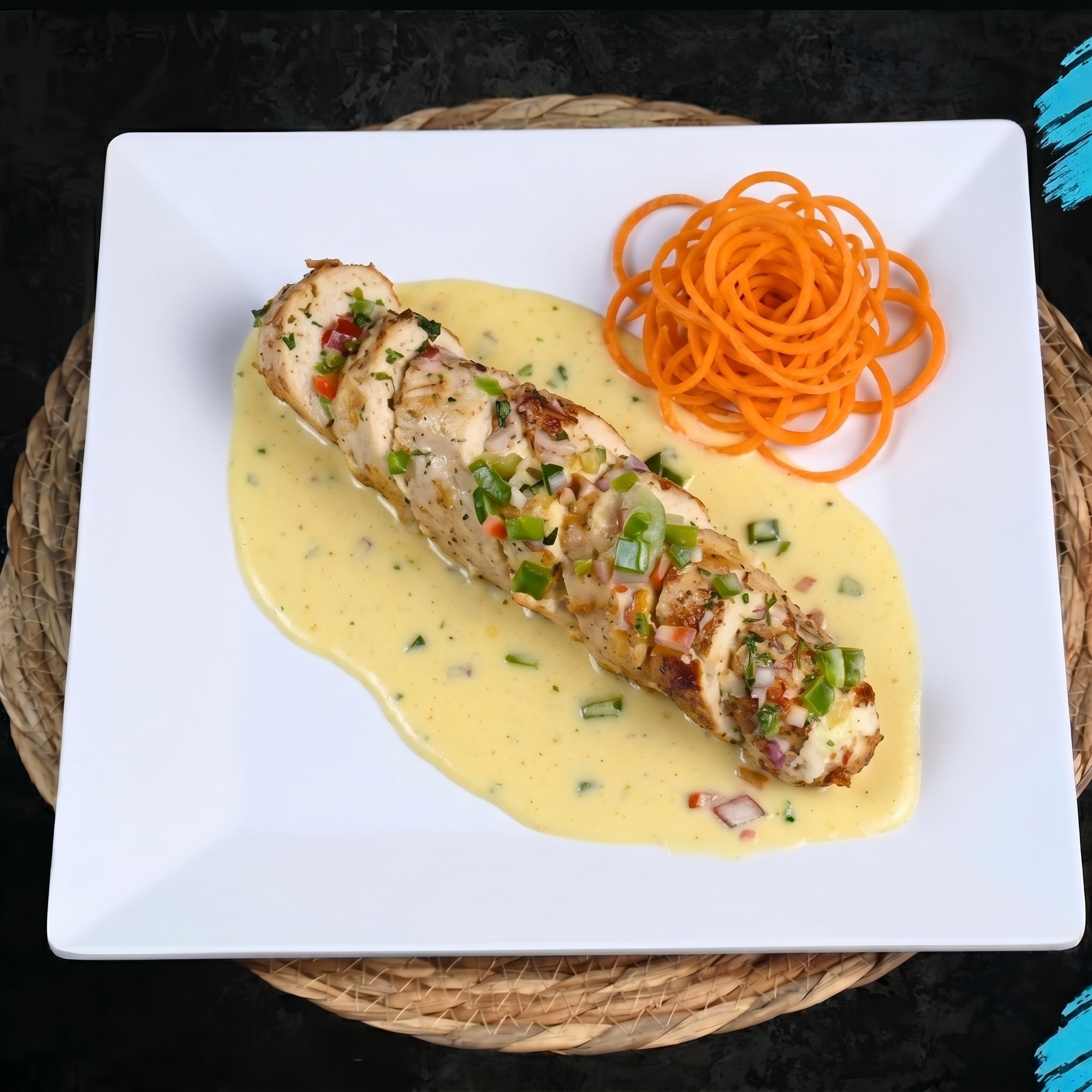 Pechuga Rellena Jamon y Queso.