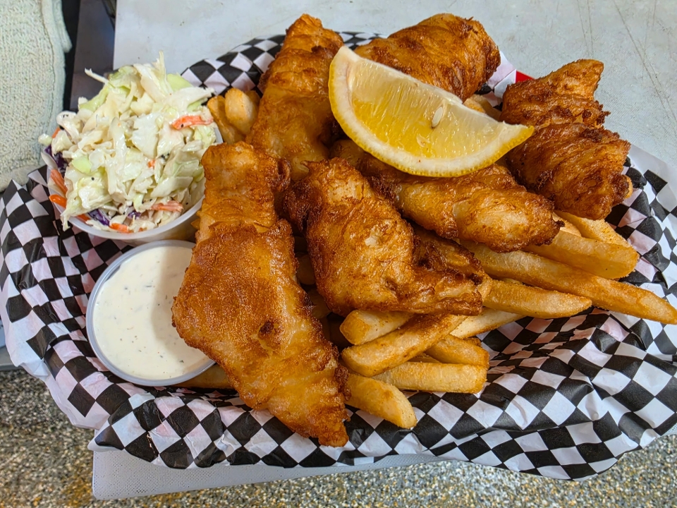Halibut Fish & Chips.