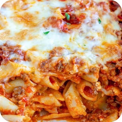 Baked Mostaccioli.