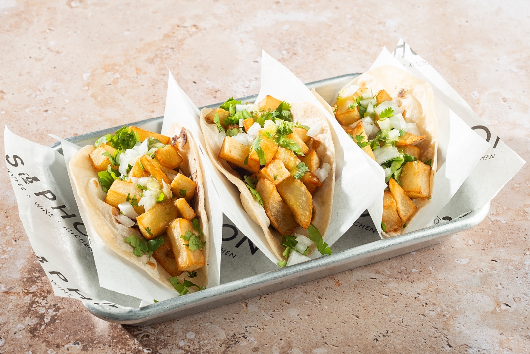 Vegan Taco Trio.