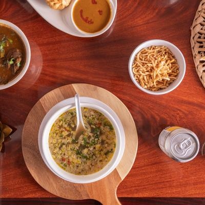 Chicken Manchow Soup.