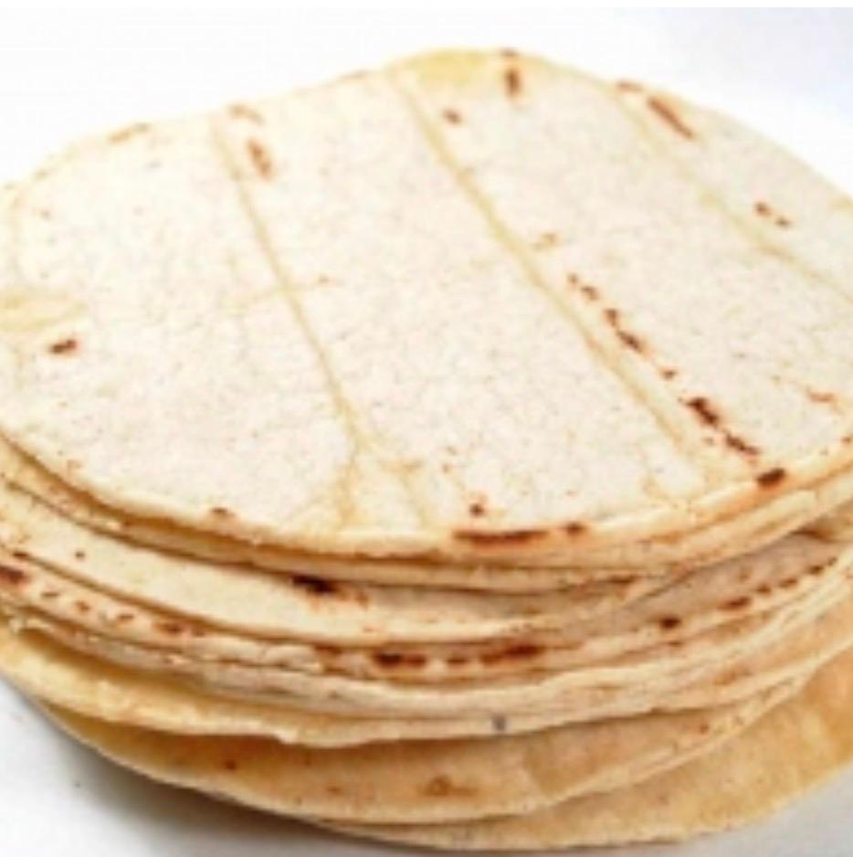 4 corn tortillas.