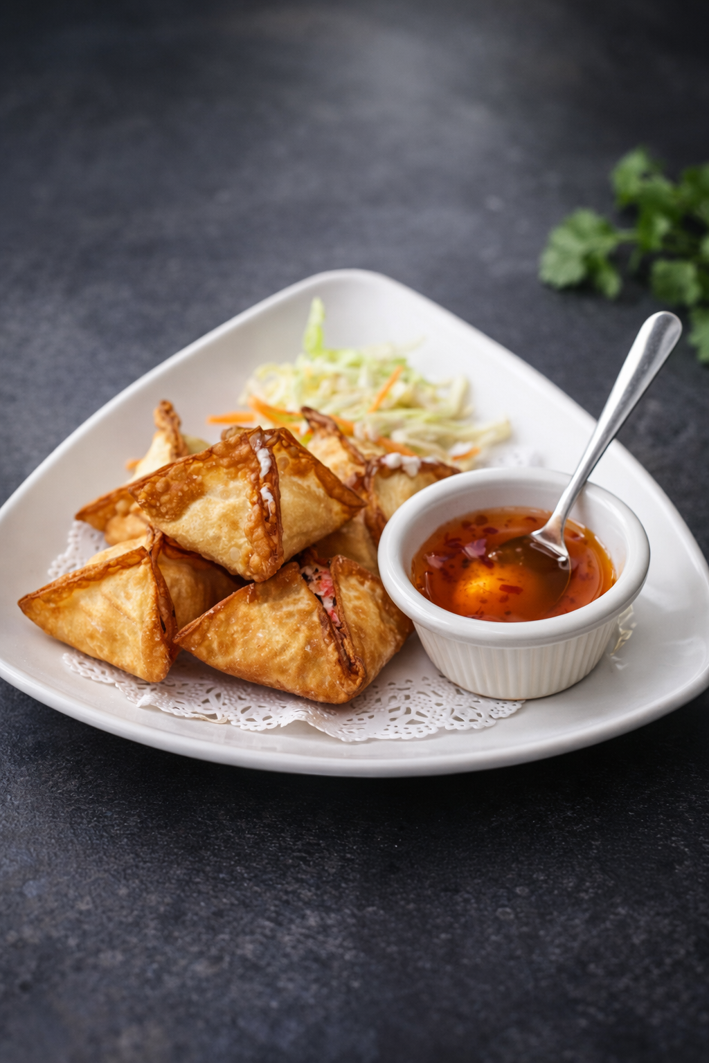 Crab Rangoon.