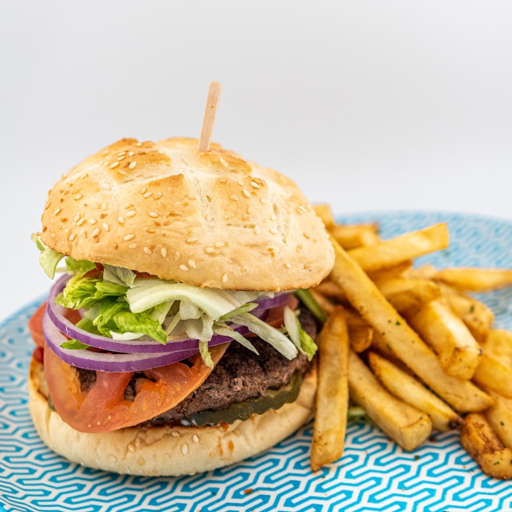 Lunch Special 2# Cheeseburger Fries & Drink.
