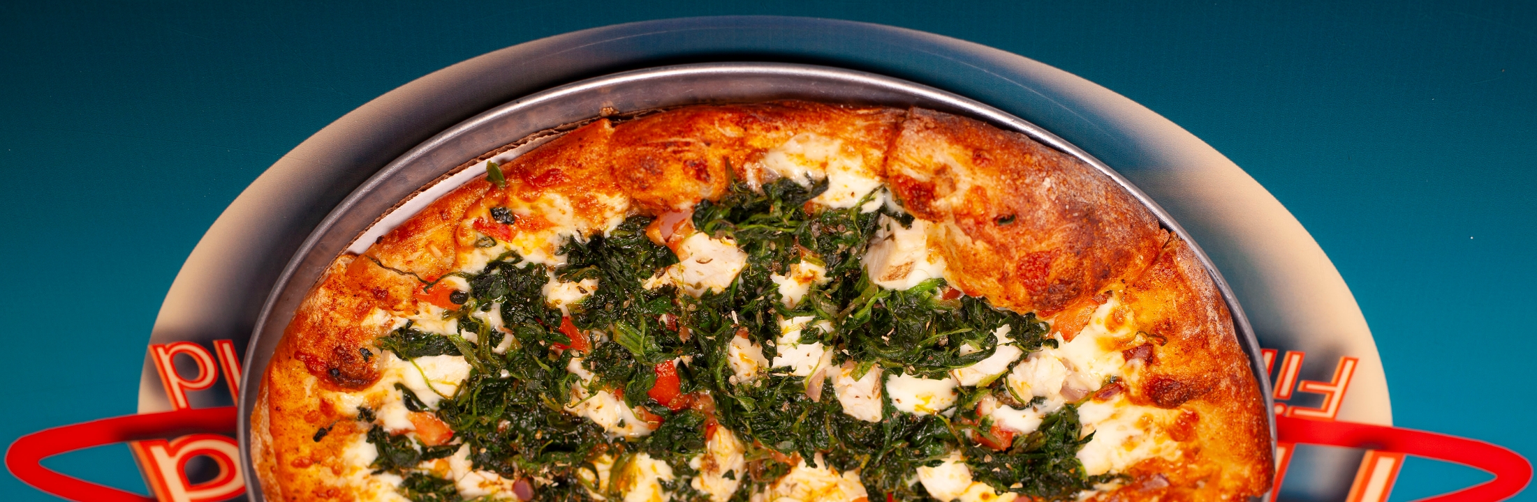 Large Chicken Santa Fe Pizza.