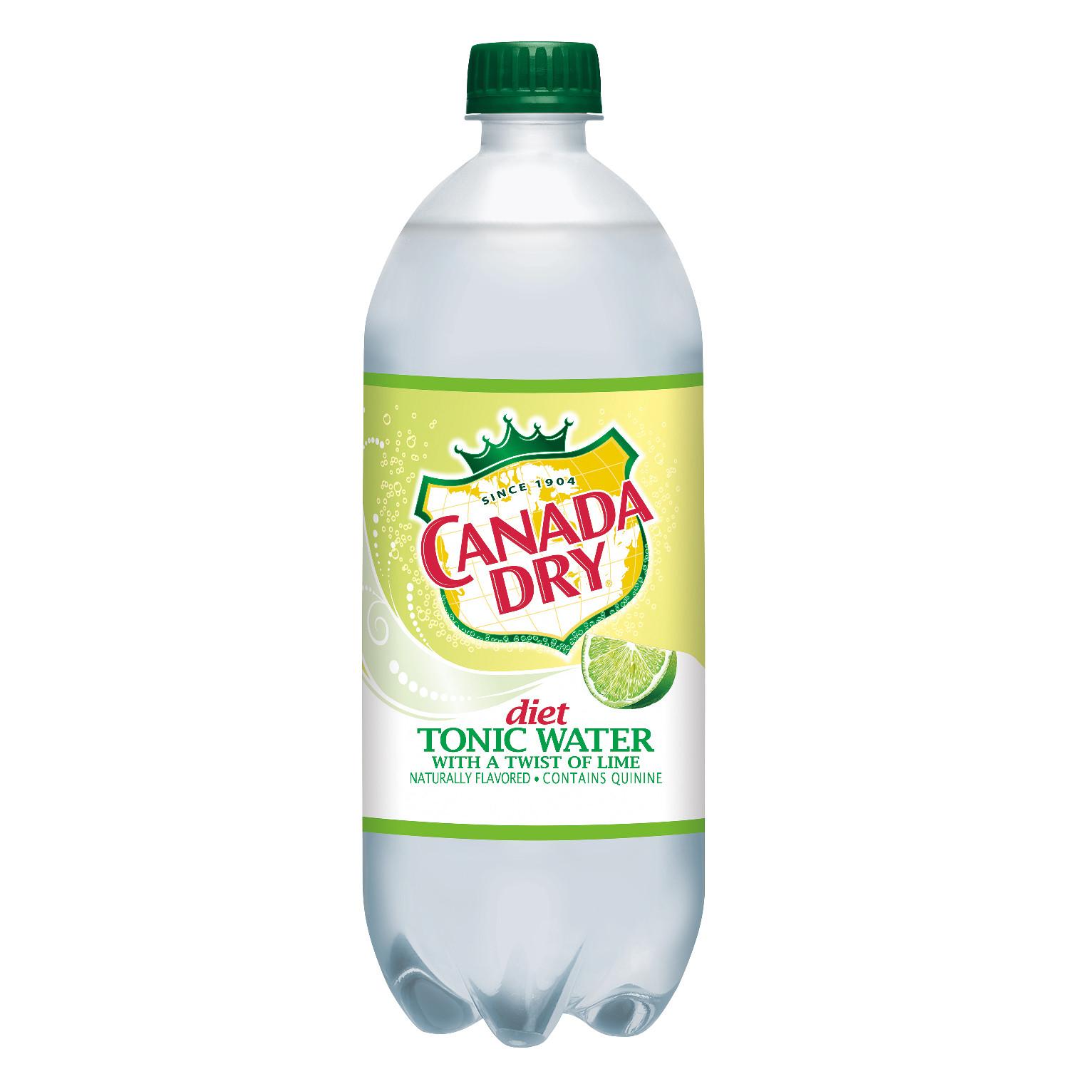 Diet Canada Dry Tonic Water with a Twist of Lime, 1 L.