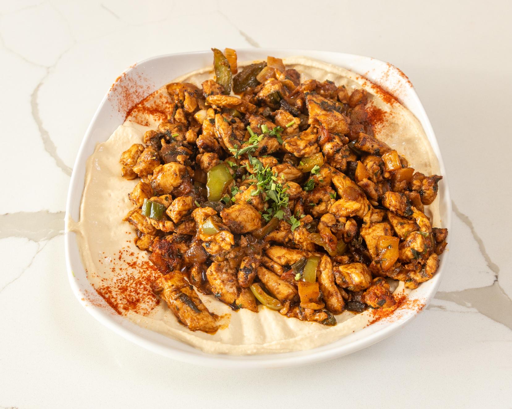 Hummus with Chicken.