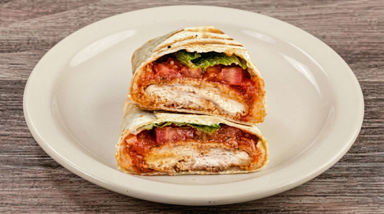 Chicken Cutlet Wrap.