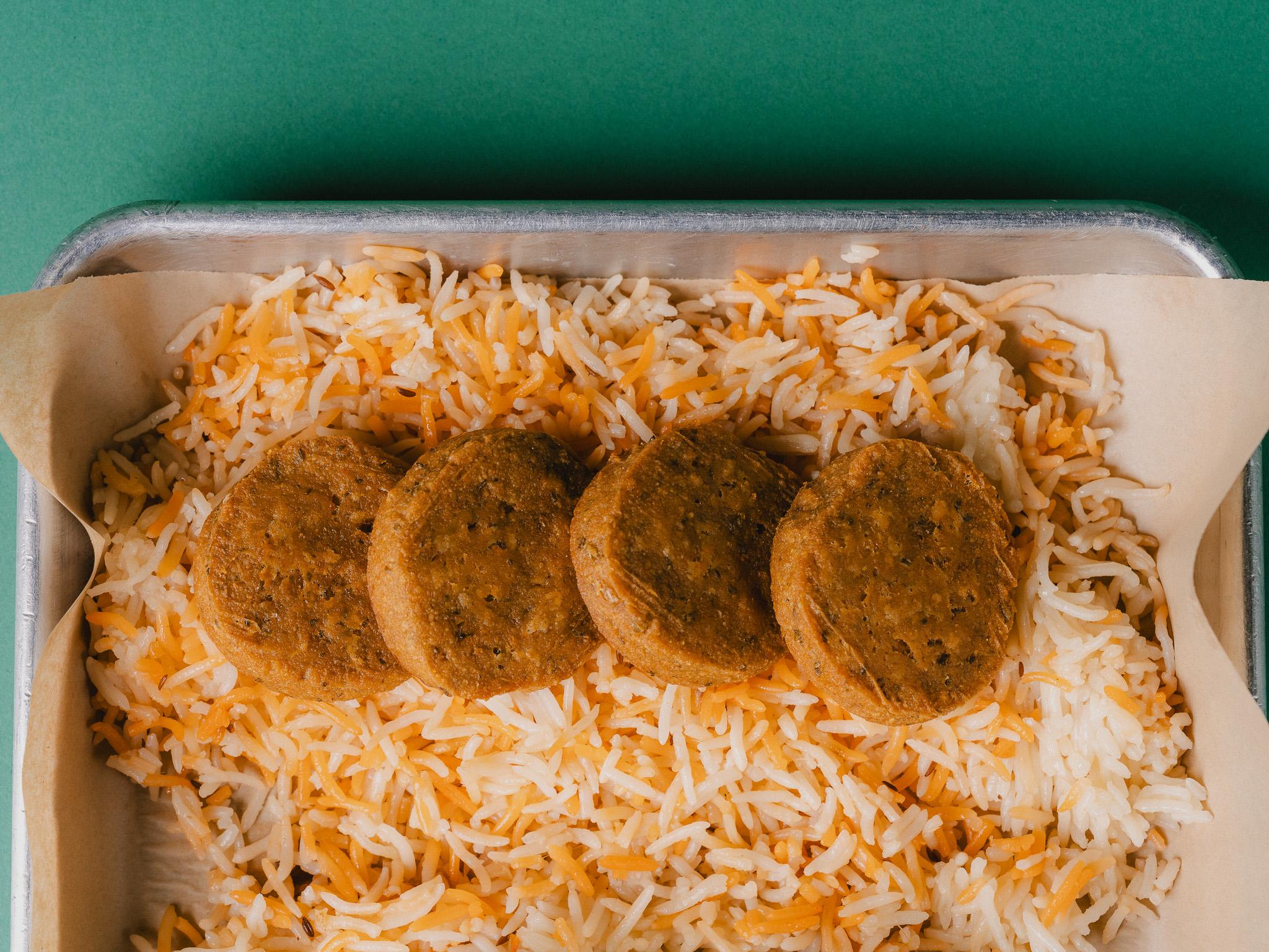 Falafel Shawarma Platter.