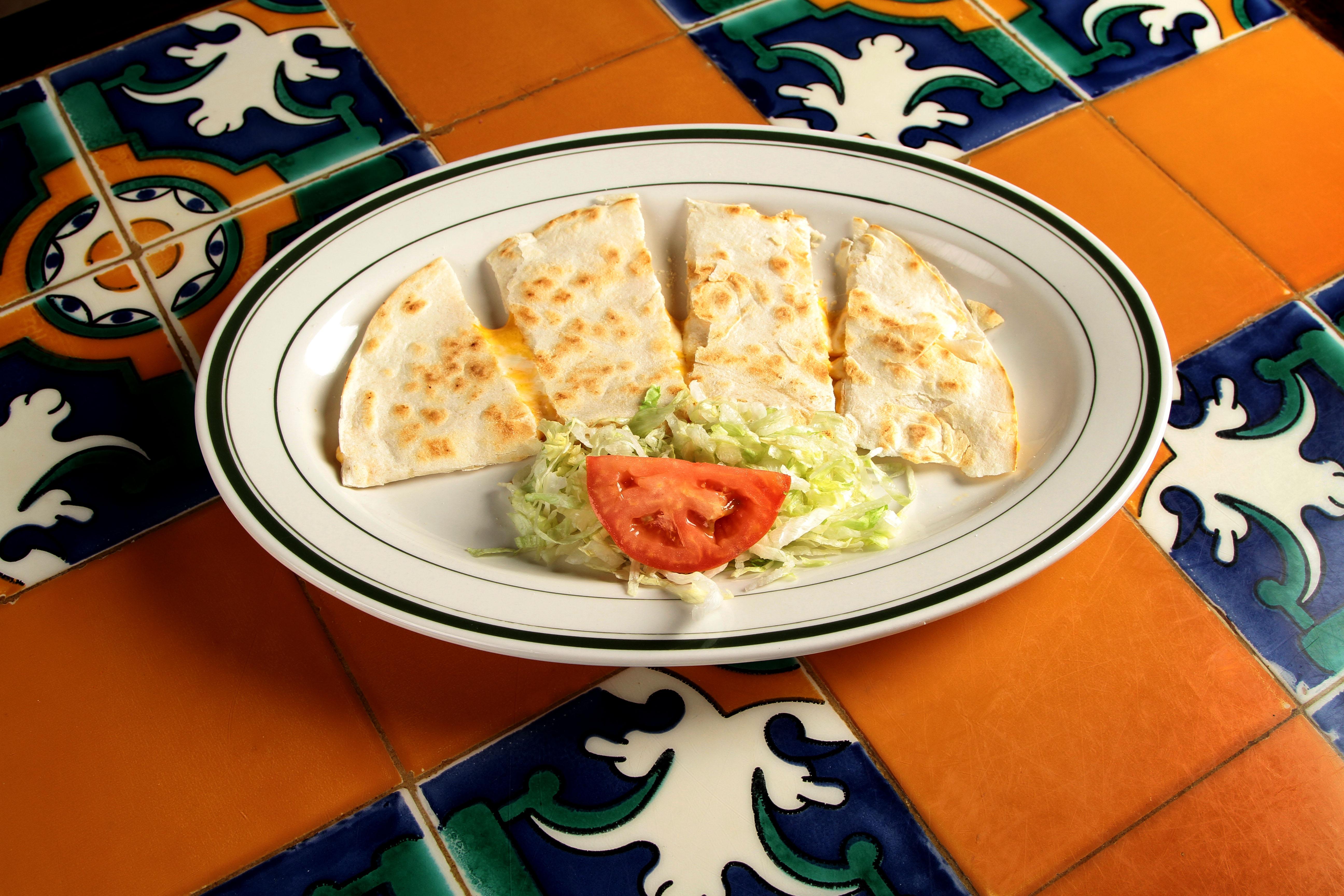 Veggie Quesadilla.