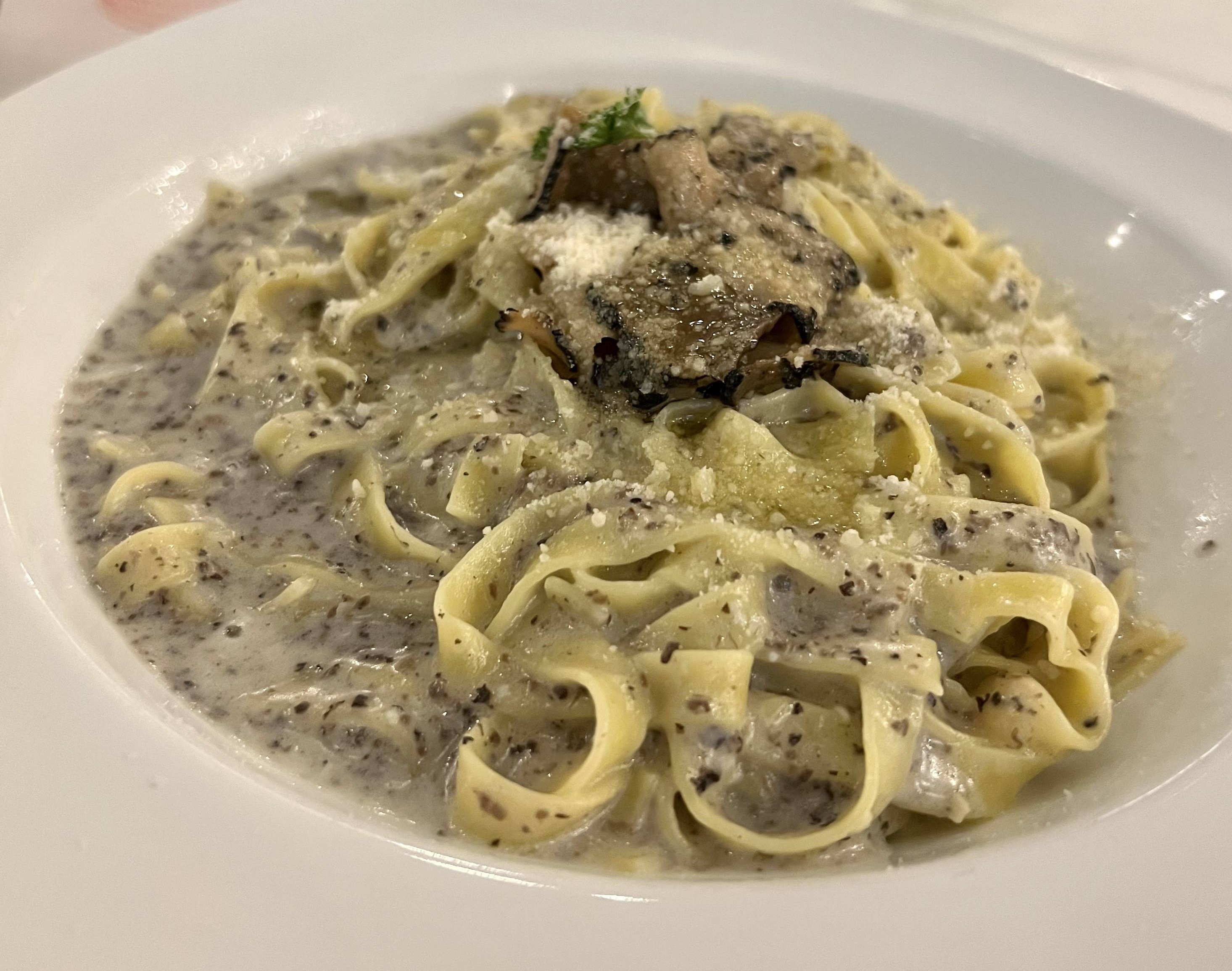 Fettuccine Black Truffles.